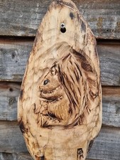 Chainsaw Carving of a Squirrel 