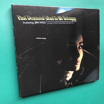 Paul Desmond GLAD TO BE UNHAPPY Cool Jazz CD Digipak Poor Butterfly   REMASTERED