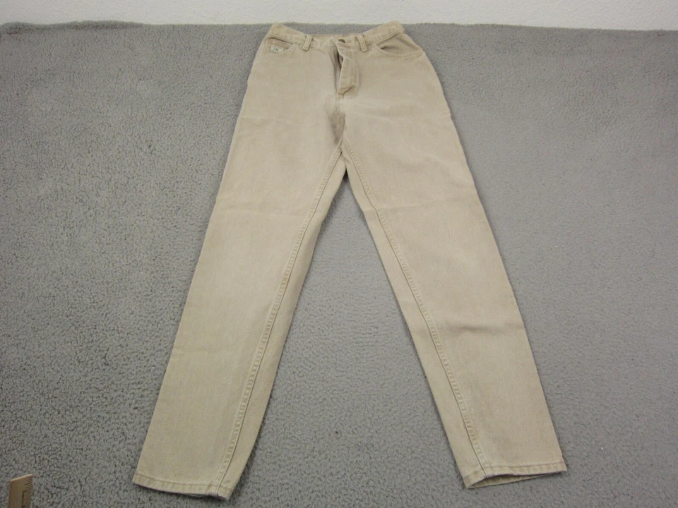 Pantalones Wrangler vintage para mujer 8 26x32 marrón ropa de trabajo recta hechos en EE. UU. AÑOS 90 Foto 3 de 4
