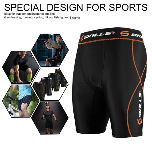 Men's Compression Armor Base layer Under Armor Half Sleeve Shirt& Fitness Shorts - Picture 19 of 21