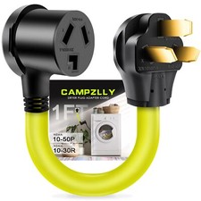 Dryer Adapter Cord NEMA 10-50P Male to 10-30R Female Power Adapter Heavy Duty...