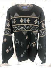 Vintage Cambridge Classics Mervyns Sweater Mens Knit Multi Colored Medium