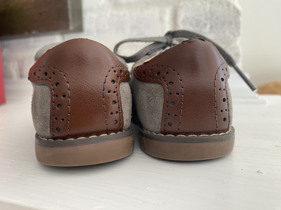 Footmates Connor Gray /brown Shoes Toddler Boys Size 8.5 Suede eBay