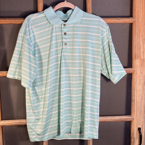 Pebble Beach Mint Green Golf Shirt, Size L, Attractive Color, SS Polo eBay