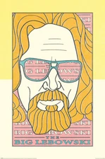 The Big Lebowski - Pop-Art Movie Poster (The Dude) (Size: 24" x 36")