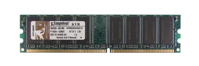 Kingston valueram memory 1gb (2x512 mb) dimm 184pin ddr 400mhz / pc3200 - cl3 - 2.6 v - niet-gebufferd - niet-ecc (740617071290)