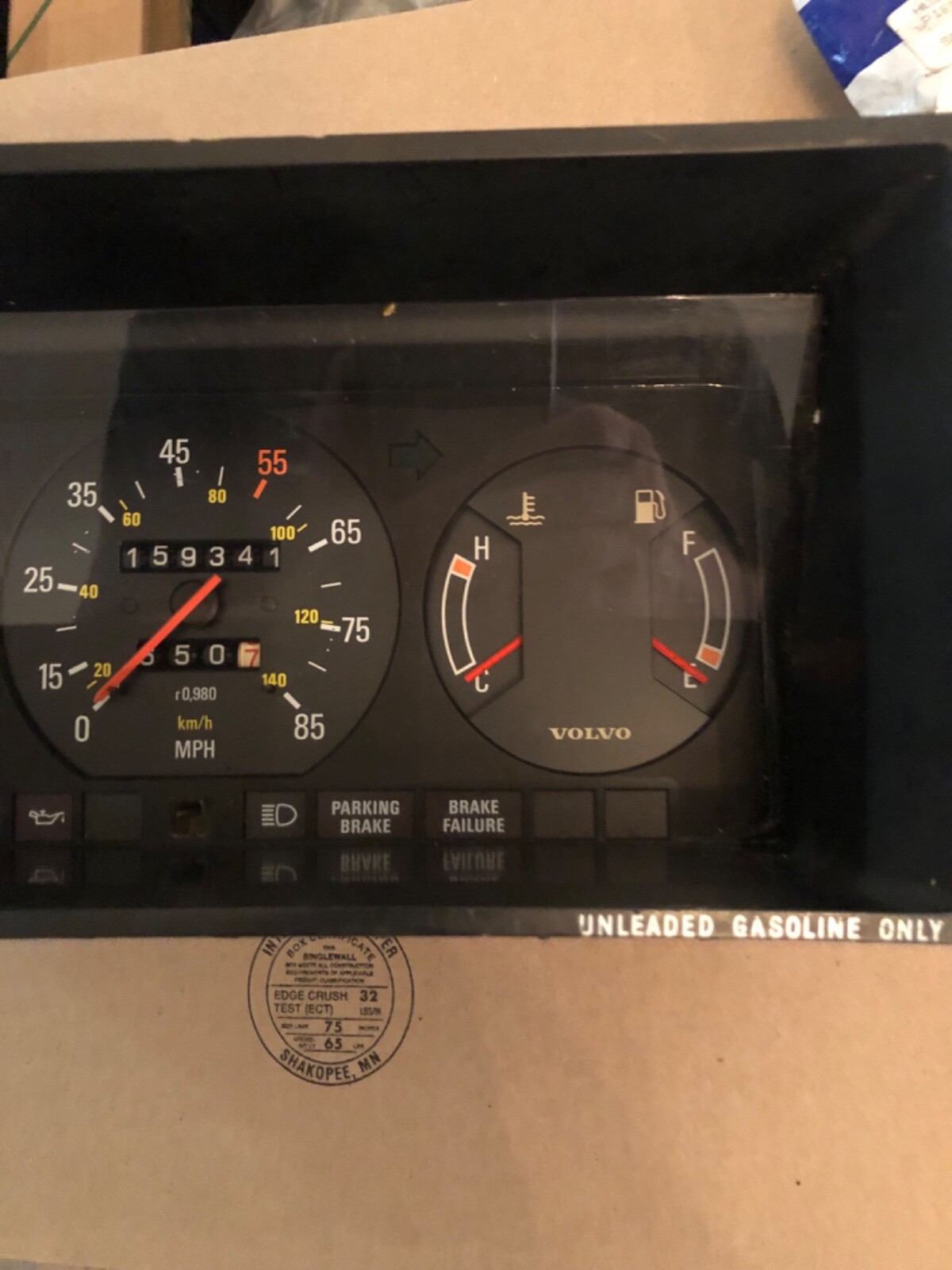 Volvo 240 instrument cluster eBay