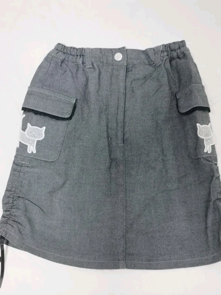 pom ponette cute cuts girls skirt gray rare vintage 130cm Japanese kawaii - Image 2 of 4