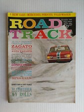Road & Track December 1961 Alfa Sprint Zagato - Austin Seven 850 - Porsche  723