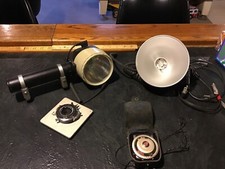 Vintage camera lights and parts and timer