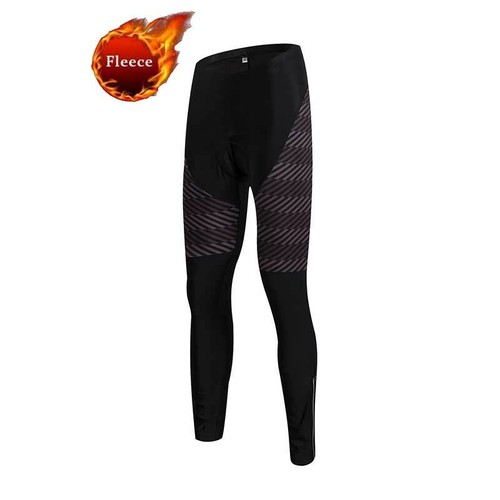 Men's Winter Cycling Pants Legging Fleece Thermal Padded Bike Cycle Tights - Picture 28 of 37