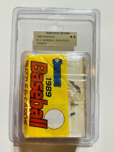 1989 DONRUSS MAJOR LEAUGE FACTORY SEALED BASEBALL BLISTER RACK PACK RPR 9.5 RARE - Picture 4 of 7