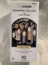 Gemmy Lightshow Diamond Sparkle 10 Ct C9 LED Sparkling Classic Lights 5288011