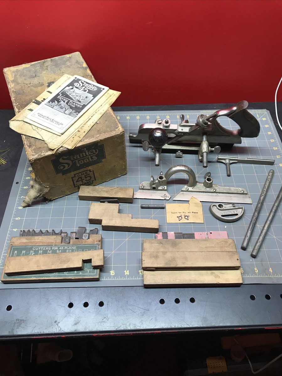 【中古】 One Little Plane / Until Antique - Stanley No. 45 Plane w/Cutters & More | eBay