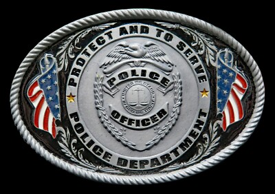 Police Officer Law Enforcement Vintage Belt Buckle