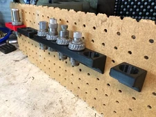 Reloading Die Holder, Peg Board 2 Position, Hornady LNL Dies