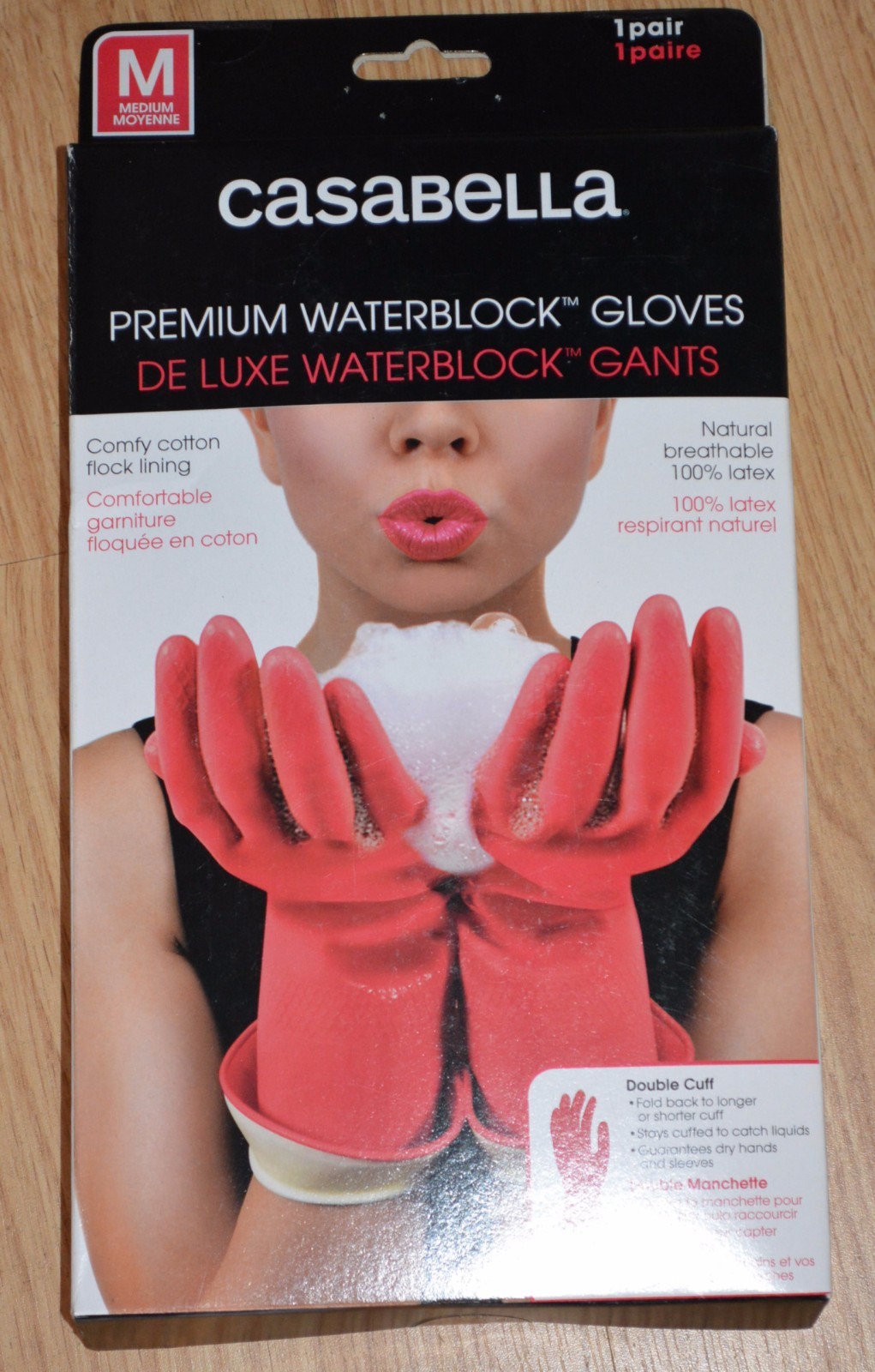 NEW Casabella Original Waterblock Stop Gloves Latex Size Medium brand