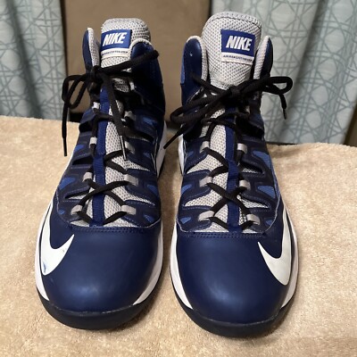 Nike Air Max Stutter Step Blue Gray White Basketball Shoes 