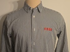 HUGO BOSS EMERO RED TAG NEW Men's Standard Fit Striped CASUAL SHIRT SIZE L