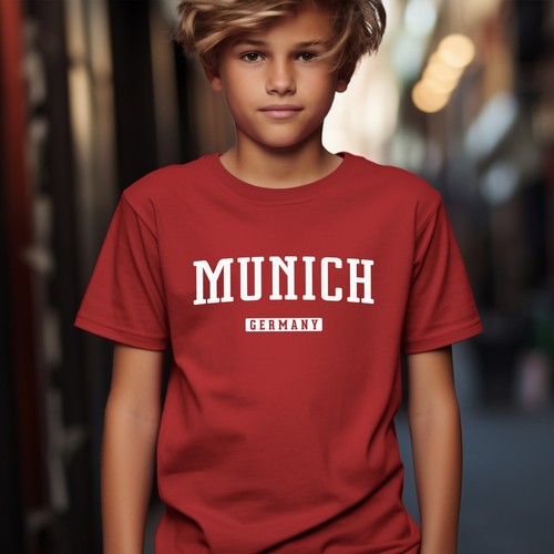 Munich Shirt | Munich Germany Youth T-Shirt | Munich Teen Tee | German, München - Picture 4 of 6