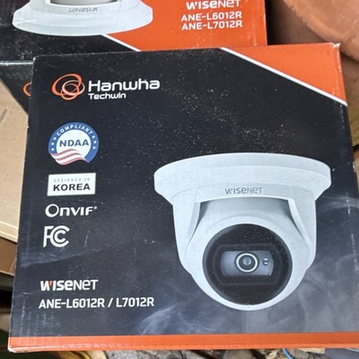 Wisenet ANE-L6012R 2MP 1080p IP Dome Camera PoE ONVIF IR Day/Night White