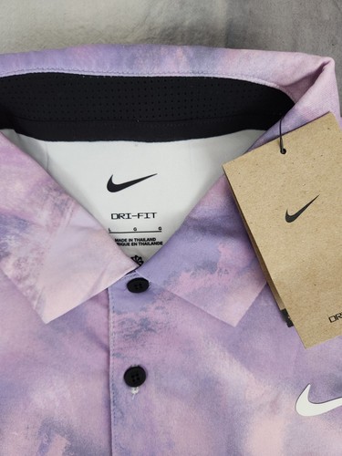 Nike Dri-Fit Tour Polo Golf Shirt Size FD5935-509 Daybreak Purple Men's Large - Picture 4 of 12