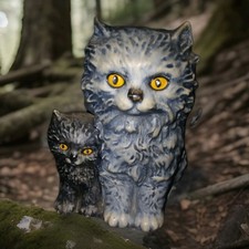 1975 Goebel Grey Persian Cats Figurine West Germany 31-008-12 Cat 447