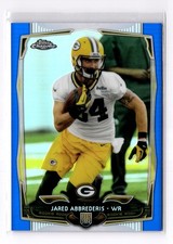JARED ABBREDERIS 2014 Topps Chrome Blue Refractor #130 #/199