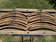 Lot 18 Vintage Antique Wooden Hangers Advertising California hangers California