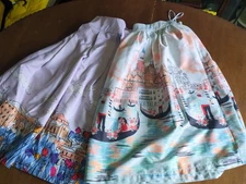 Bundle X2 Lindy Bop Ladies Size 16 Italy Venice Print Aline Skirt Rockabilly