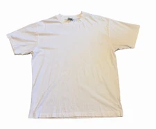 Elwood Core T-Shirt Mens Medium White Oversized Crop Organic Cotton Boxy Casual