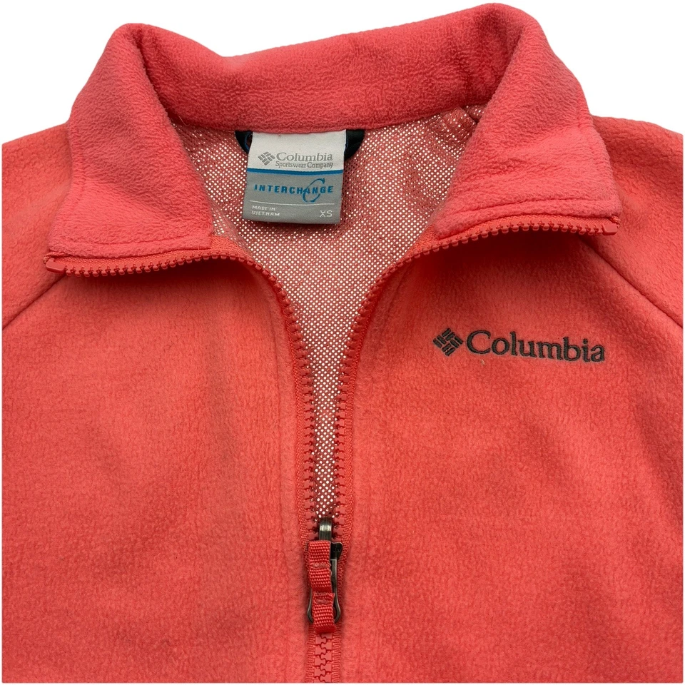 Columbia Bugaboo Interchange Girls XS 3-in-1 Omni-Tech Hooded Grey/Peach Jacket - Image 3 of 4