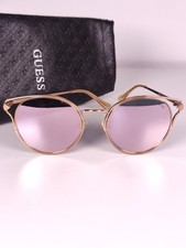 GUESS Round Sunglasses Rose Gold / Pink Mirro...