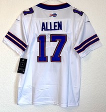 Youth Buffalo Bills Josh Allen #17  Jersey White Size Large (14/16) NWT 