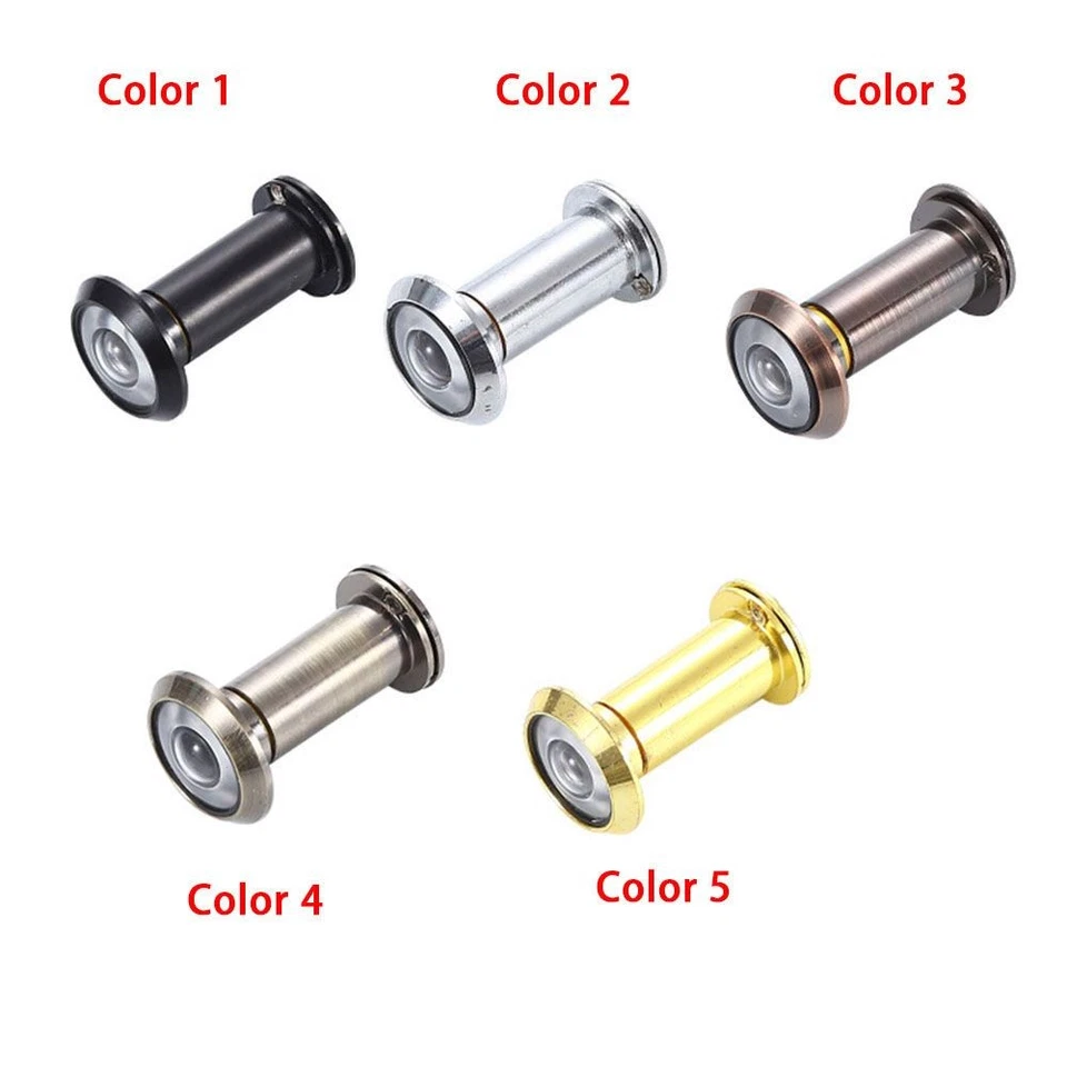 200 Degree HD Glass Lens Door Viewer Peephole Cat Eye Security Door Eye - image 2 of 4