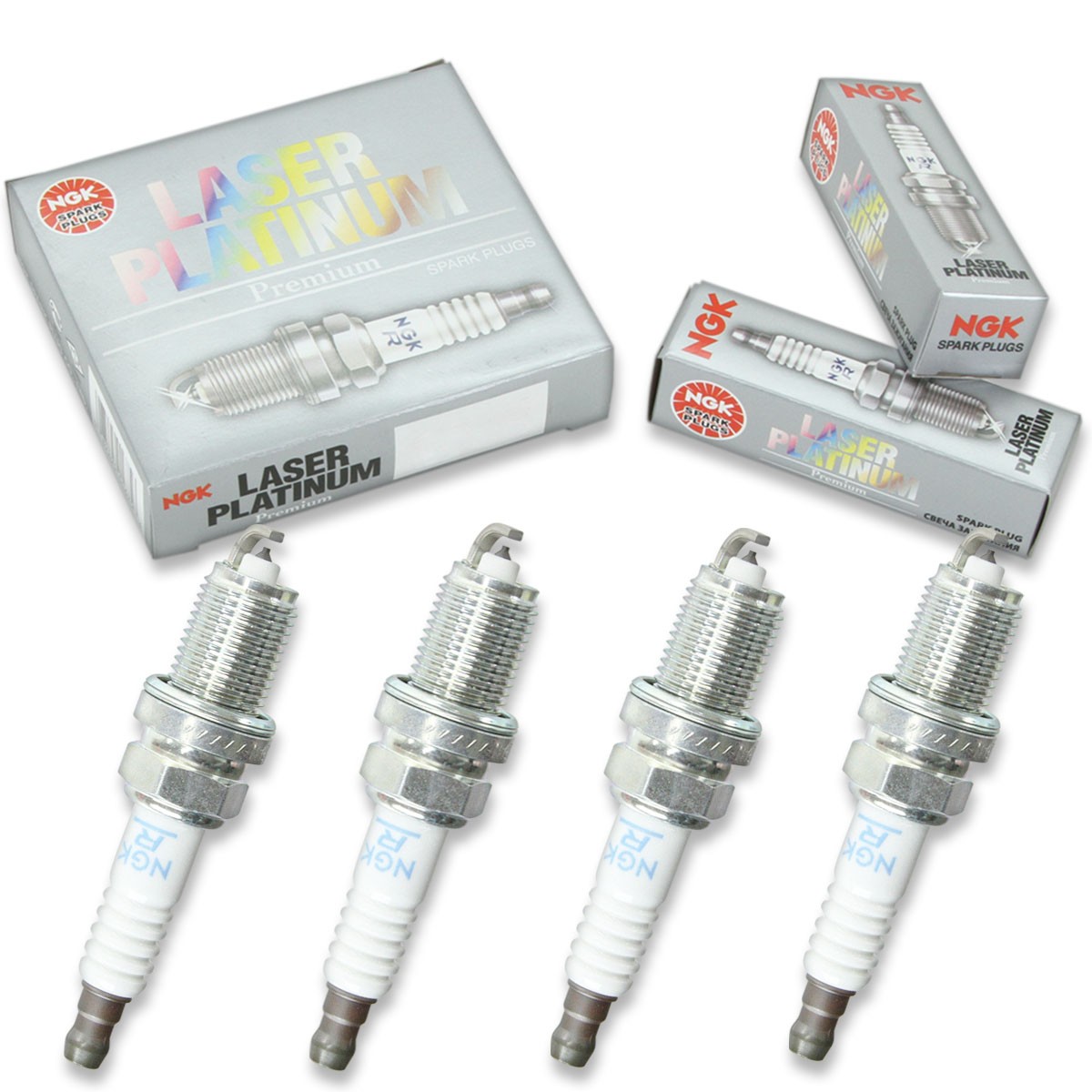 4 pcs NGK Laser Platinum Spark Plugs for 2001-2007 Toyota Highlander 2.4L L4 xy