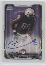 2015 Bowman Chrome Rookie Auto Refractor TJ Clemmings #RCRA-TJC Auto 0f8