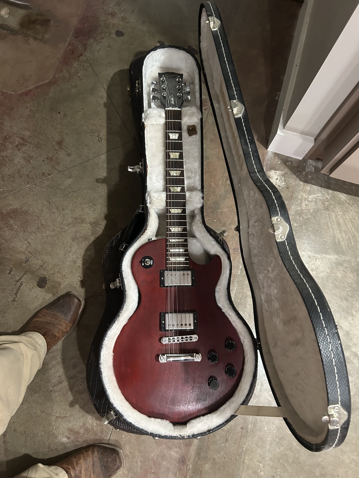 2008 USA Gibson Les Paul Studio Wine Red Exc. Condition + Grover Tuners + OHSC