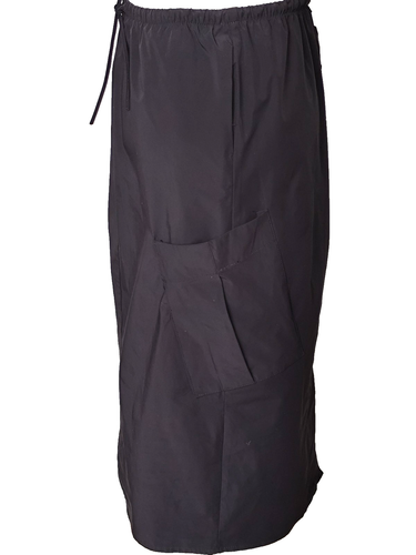 Gonna Hodaya Design Cargo Utility con coulisse venduta nera donna taglia S - Foto 3 di 10
