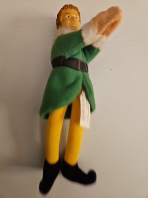 Elf Movie 2004 Buddy The Elf Clip On Will Ferrell Plush 6'' Toy Wendy s (Cb5)