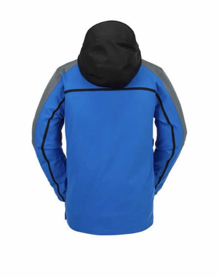 Volcom Brighton Pullover Mens Size S Snowboarding Jacket 15K WP Electric Blue - Image 2 of 4