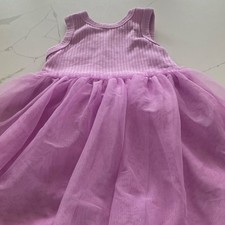 Wonder Nation Girls Tutu Dress Purple XS 4-5 Knee Length Sleeveless Tulle