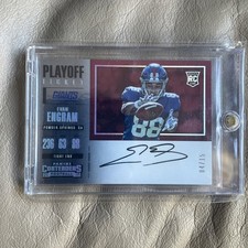 2016 Panini Contenders Evan Engram Playoff Ticket  /15 Horiz. Variation