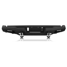 Rear Bumper Steel For 2015 2016 2017 Ford F-150 Wled Lights D-ring Heavy Duty Rear Bumper Steel For 2015 2016 2017 Ford F-150 Wled Lights D-ring Heavy Duty