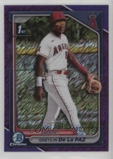 2024 Bowman Chrome Prospects Purple Shimmer Refractor /250 Greylin De La Paz 4g8