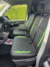 VW Transporter T5 T6 Sitzbezüge 3-Sitzer 1+2 Kunstleder mit 2 Armlehnenbezügen