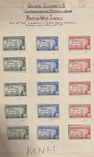MNH British West Indies Commemorative Stamps 1958