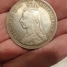 1887 Queen Victoria Jubilee Head Crown SOUVENIR COIN