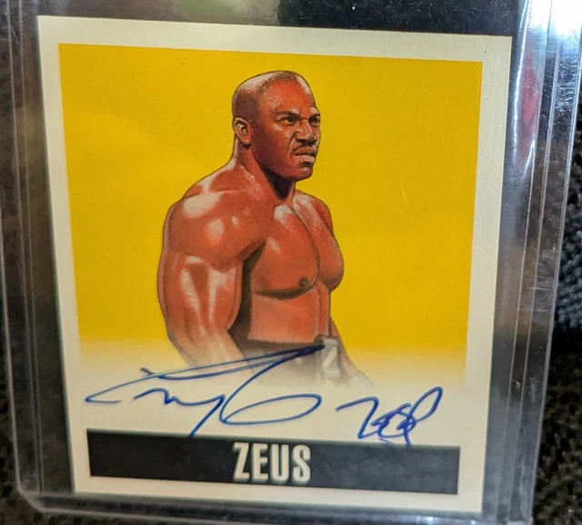 2014 Zeus Leaf Originals Wrestling Autogrammkarte 78/99 gelb WWE Freitag kleiner Lister