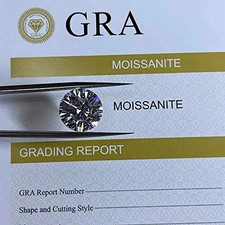 5 MM D color Round Cut Loose Moissanite stone VVS1 Clarity, GRA Certified